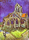 Church Canvas Paintings - The Church in Auvers